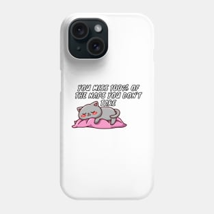 100% Sleepy Kitty Phone Case