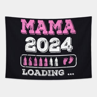 Mama Est 2024 Promoted To Mommy Mothers Day Mom To Be 2024 Tapestry