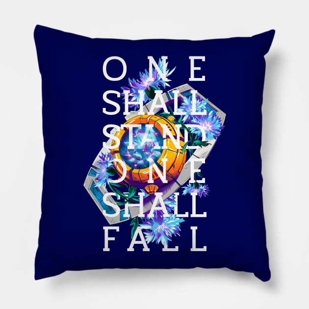 One Shall Stand Pillow by manoystee