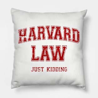 Vintage Harvard Law Jokes Pillow