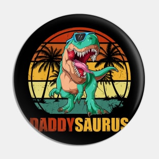 Daddysaurus Rex Dad Matching Dinosaur Birthday Party Pin