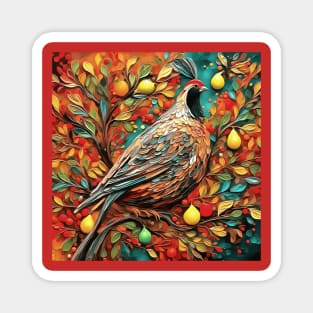 A Partridge In A Pear Tree Magnet