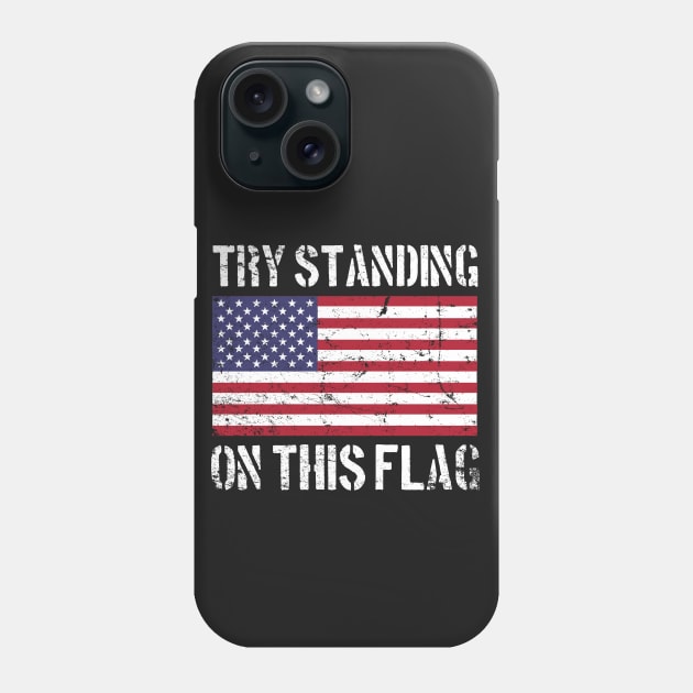 Try Standing on this Flag Phone Case by MikesTeez