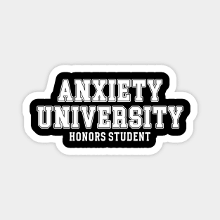 Anxiety University Honors Program Sweatshirt, Y2K Style University Sweatshirt, Mental Health Shirts, Anxiety Shirt, Gag Gift Shirt Magnet