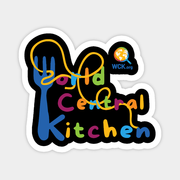 World Central Kitchen Cheer Up The World Magnet by D'Java ArtO