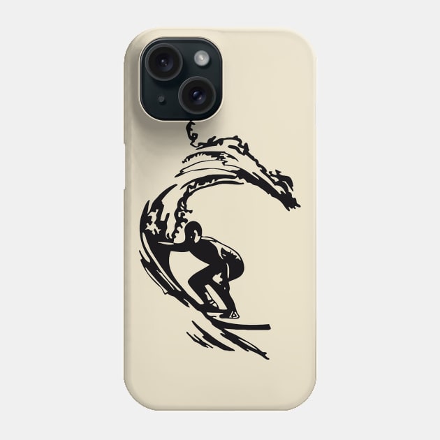 Riding the wave Phone Case by Unknownvirtuoso