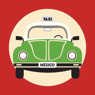 Mexico City's Taxi / Classic Vocho by Akbaly T-Shirt