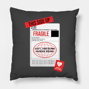 Warning Label Handle With Care Awesome Pillow