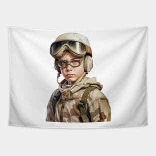 Innocent Valor: The Courageous Journey of a Young Soldier Tapestry