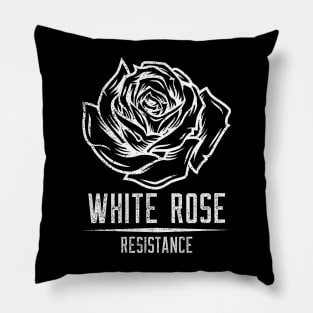 WHITE ROSE RESISTANCE Pillow