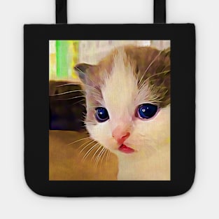 illegally smol baby kitty Tote