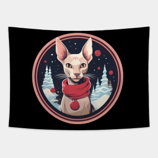 Oriental Shorthair Cat Xmas, Love Cat Tapestry