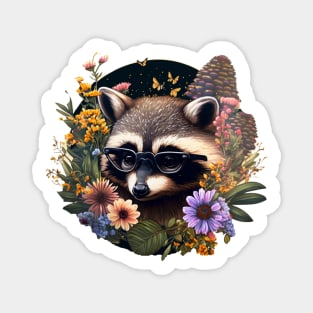 Raccoon illustration Magnet