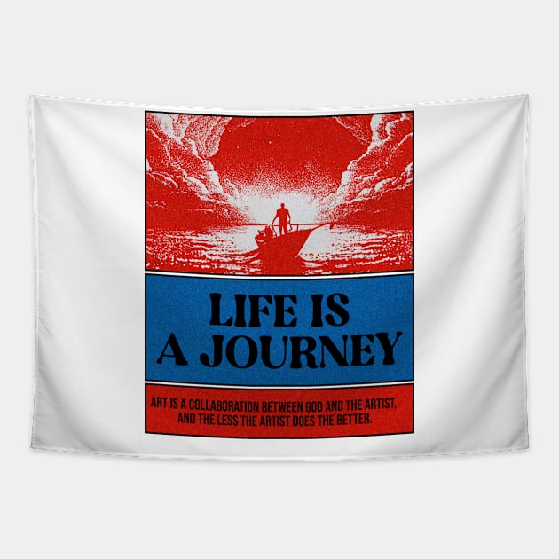 Life is a Journey Tapestry by couldbeanything