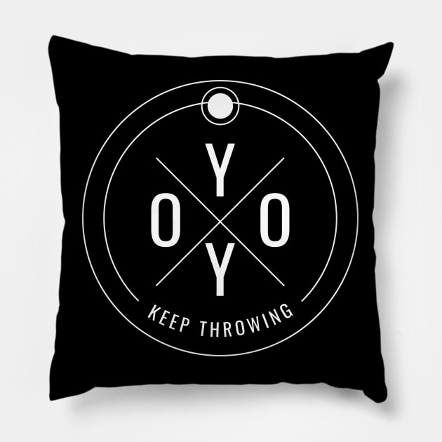 Yoyo Keep Throwing Pillow by yoyomonsterph