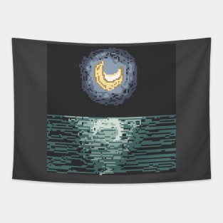 Moon at Night Tapestry