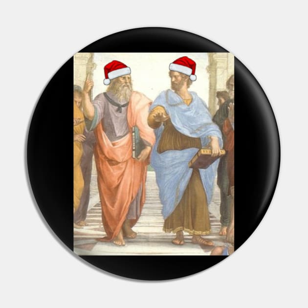 Philosophical Christmas Plato and Aristotle Pin by (Eu)Daimonia