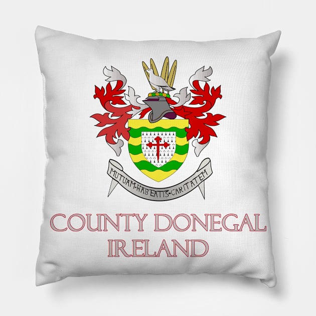 County Donegal, Ireland - Coat of Arms Pillow by Naves