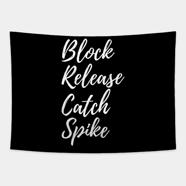 Block Release Catch Spike Tapestry by StarTshirts