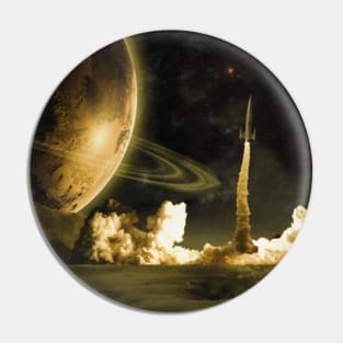 Vintage Rocket Launch Pin