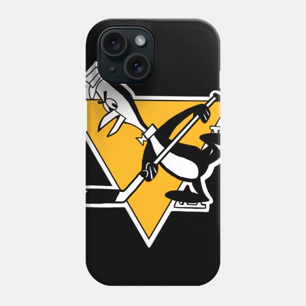 Pittsburgh Penguins v Tennessee Tuxedo Phone Case by AndrewKennethArt