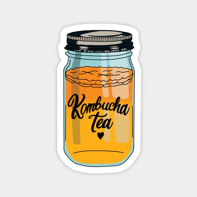 Kombucha sticker ❤️ Magnet by NicoleHarvey