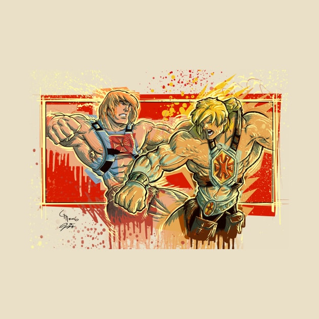 He-man V He-man by gavinmichelliart