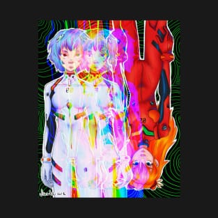 Asuka and Rei (Neon Genesis Evangelion) T-Shirt