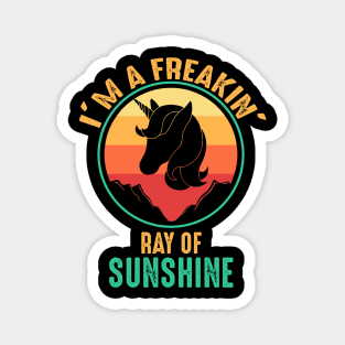 Ray Of Sunshine Unicorn Magnet