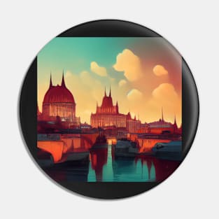 Budapest | Comics Style Pin