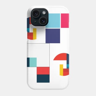 Varied Color Blocks and Sphere Phone Case