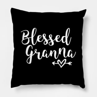 Blessed Granna Grandma Pillow