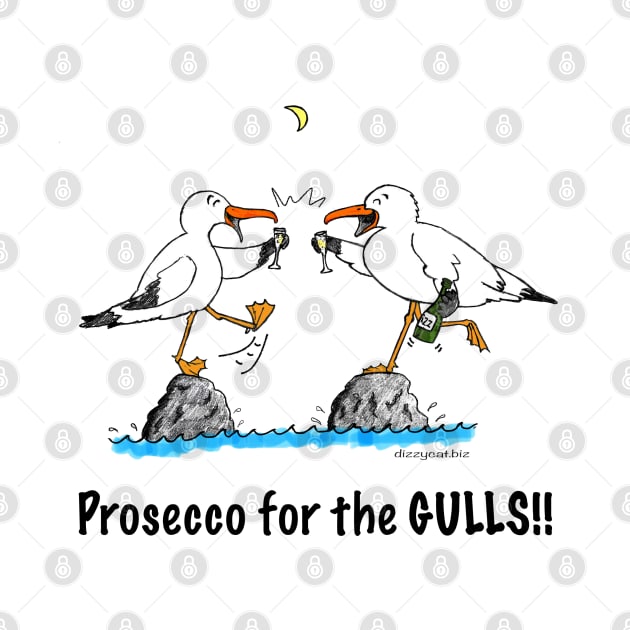 Prosecco for the gulls by dizzycat-biz