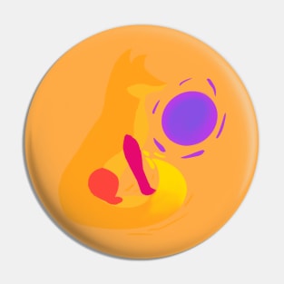 Fire fox Pin