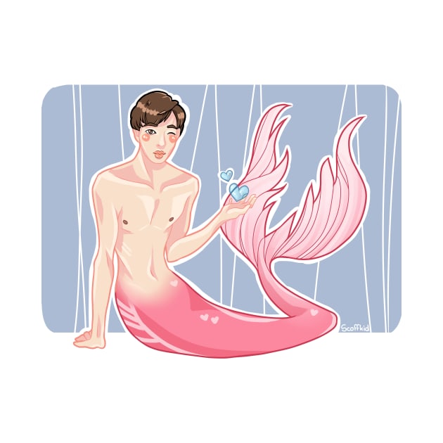 BTS Jin/Kim Seokjin Mermaid by Scoffkid