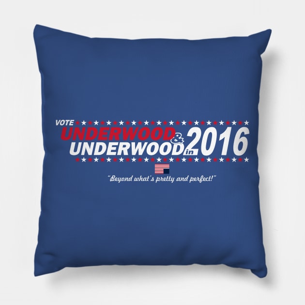 Frank and Claire in 2016 Pillow by Pixhunter