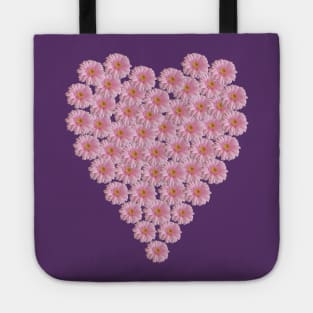 Daisy Heart for Valentines Day Tote