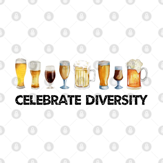 Celebrate Diversity with Beer Illustrations by Lite Style Designs