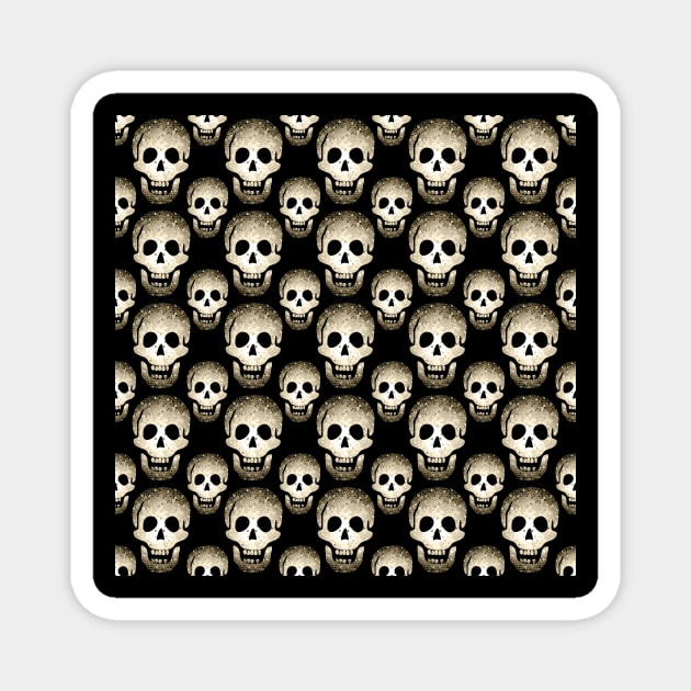Laughing Skulls Pattern by Cheeky Witch Magnet by Cheeky Witch
