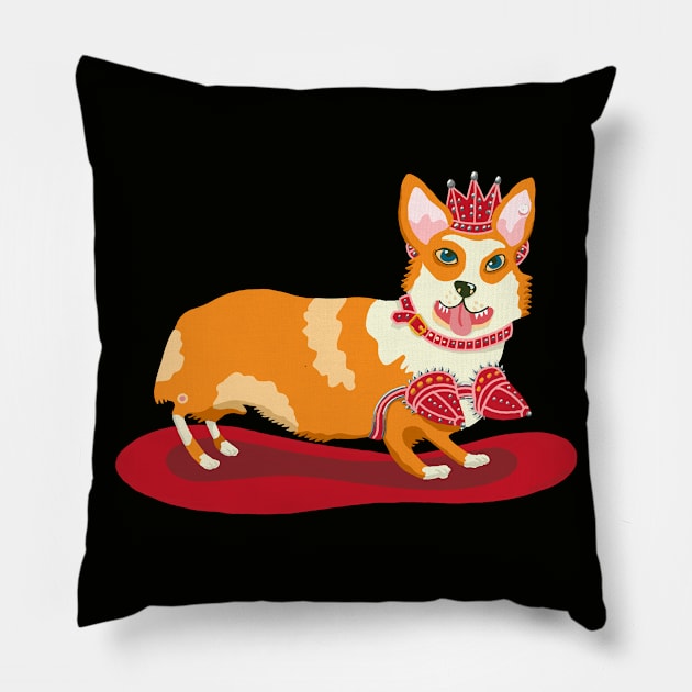 The Queen of Rock Pillow by BullShirtCo