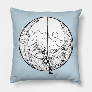 Climber's moon view | Climbing Pillow