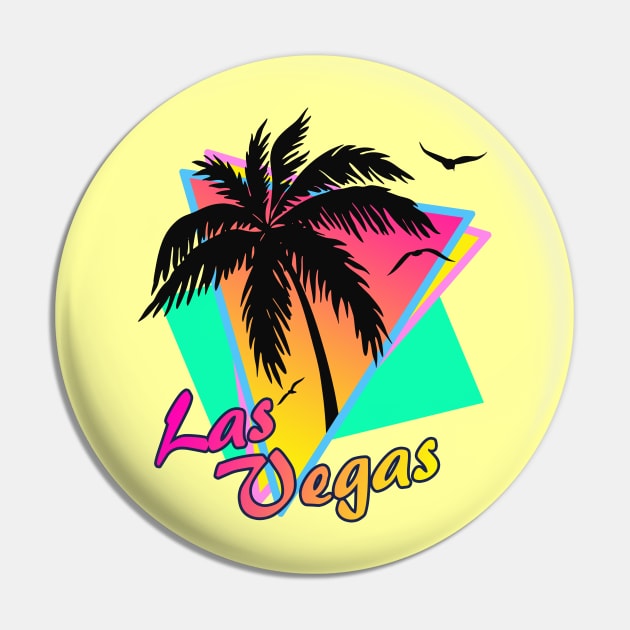 Las Vegas Cool 80s Sunset Pin by Nerd_art