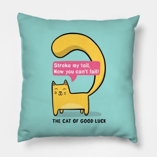 The Cat of Good Luck Pillow