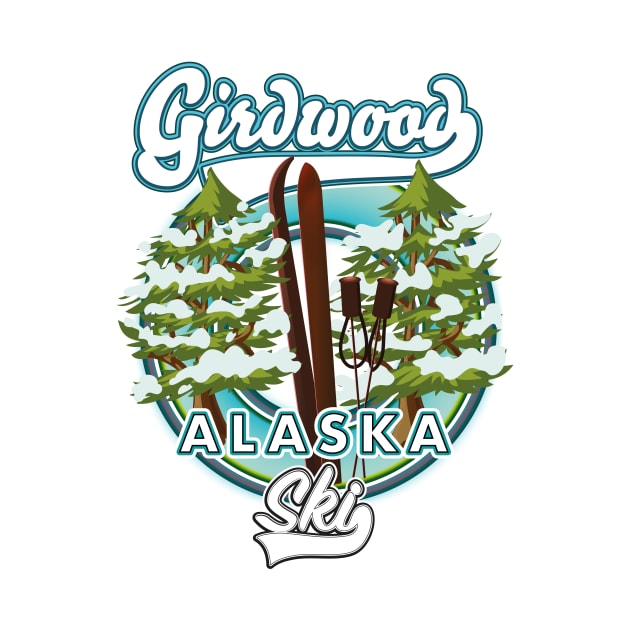 Girdwood Alaska ski logo by nickemporium1