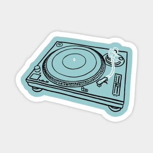 Legendary hip hop turntable Magnet