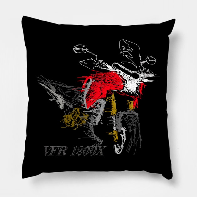 VFR 1200X Pillow by TwoLinerDesign