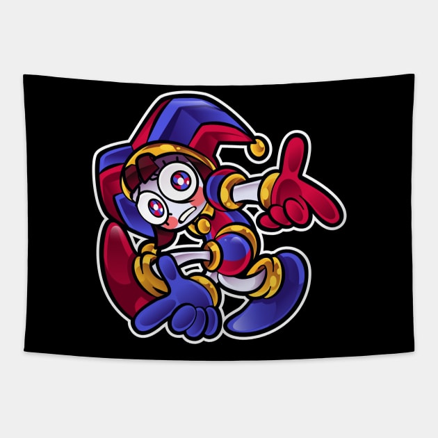 Pomni Adventure Digital Circus Tapestry by lolo_aburto