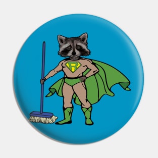 Super Raccoon Pin