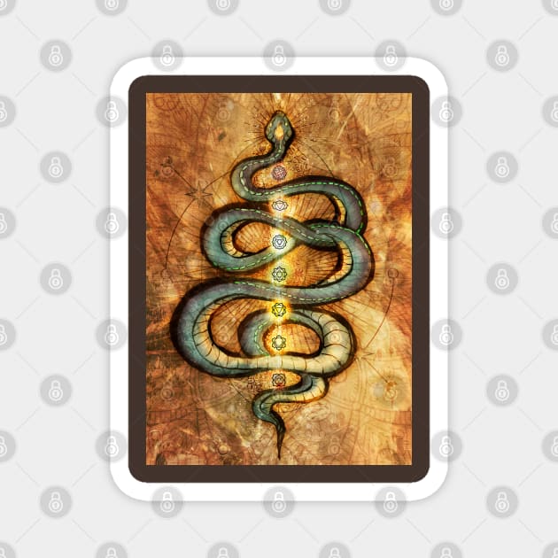 Kundalini Serpent Magnet by MCAshe spiritual art 