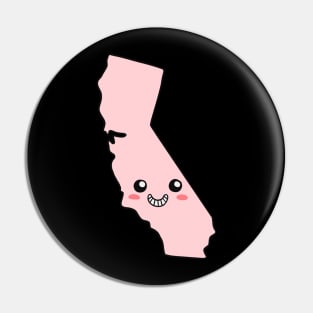 California - US States Kawaii Pin
